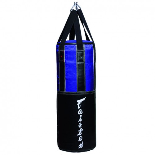 Боксерский мешок с виниловыми вставками Fairtex (HB-2 blue/black)
